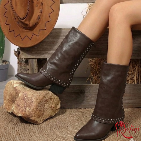 BOTIN MUJER TACHAS  MD6G30