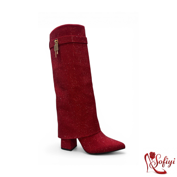 BOTAS DE BRILLOS MUJER MD5Y47
