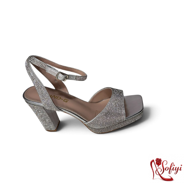 SANDALIAS DE BRILLO MUJER PG6029