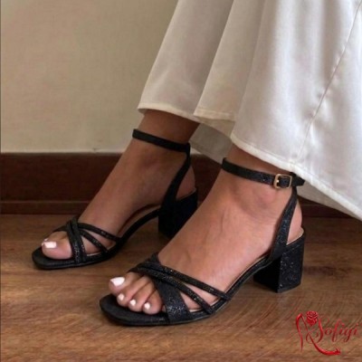 SANDALIAS TACO BAJO MUJER KD150